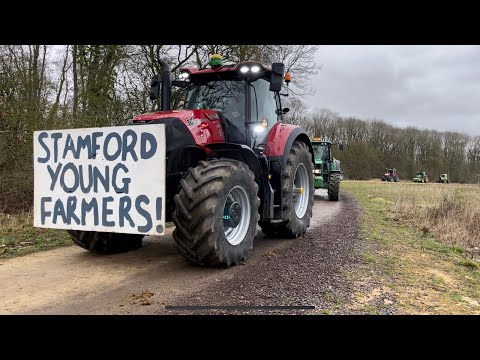 100s of tractors!!! Stamford young farmers club tractor run 2023