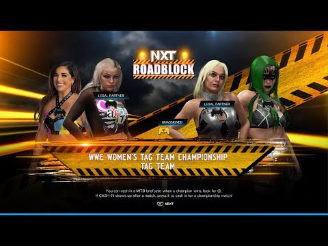 AWA Roadblock 2024: Liv and Requel vs Chloe and Caitlin. Womens tagteam championship match