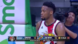 EJ Anosike STRONG FINISH IN THE PAINT for San Miguel vs Converge 🔥 | PBA Season 49 Governors' Cup