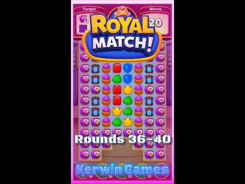 Royal Match Royal League Round 36 37 38 39 40 - No Boosters Gameplay