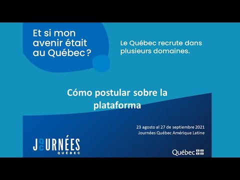 Proceso para postular a las Journées Québec Amérique Latine