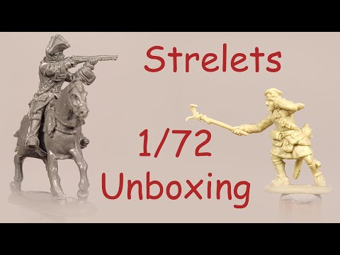 Strelets 1/72 unboxing: 1745 Jacobites Artillery, French Garde Du Corps