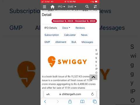 Swiggy IPO Analysis in 2 minutes- Swiggy ipo review for latest GMP, allotment, listing gains avoid