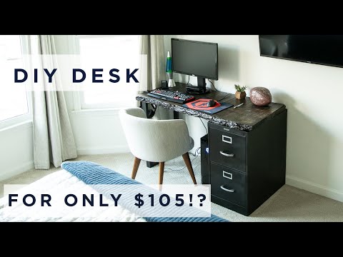 DIY- How to Build a Desk for $105