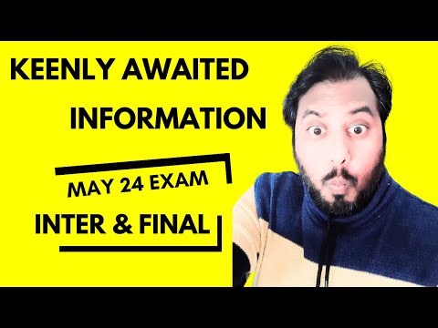 |Keenly Awaited News For CA Inter & Final Students ICAI May 24 CA Exam|