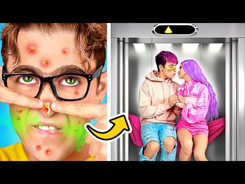 Built SECRET GAMING ROOM in the Elevator! Funny Room Makeover Hacks