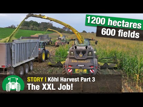 Köhl Harvest Part 3/3 | Maize harvest | John Deere forage harvester | Agricultural contractors