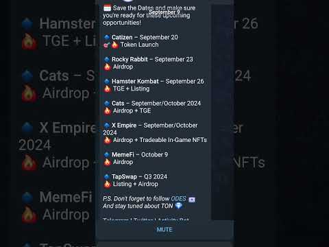 All airdrops launching updates 🥵🚀 | telegram new bots