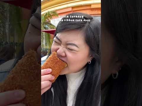 Everything I Ate at Downtown Disney! 🥒🌭