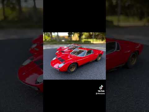 Lamborghini Miura SV 1971, LAMBORGHINI JOTA SVR, Lamborghini Miura P400 1968 ACP GP. Hasegawa 1/24