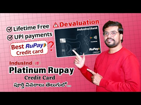 IndusInd Bank Platinum Rupay Credit Card Benefits in Telugu | IndusInd Lifetime Free Credit Card