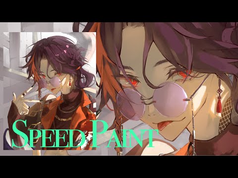 【Speed Paint】魁星の厚塗りイラストメイキング【にじさんじ】