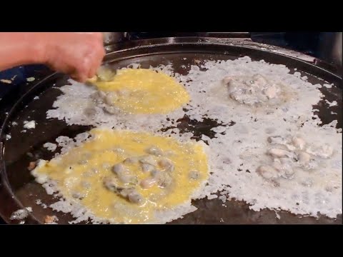 Three different methods of oyster omelet / 三種不同的蚵仔煎作法 - Taiwanese Street Food