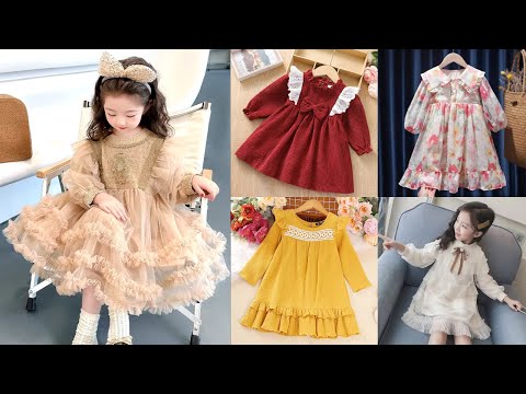 Long Sleeve Dress  for Kids//Kids Fashion Full Sleeve Dress//Cute Full Sleeves Frocks for Babies