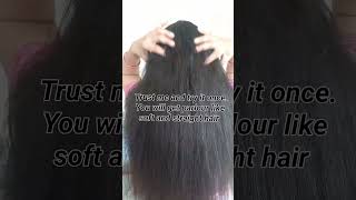 DIY Keratin treatment for smooth and straight hair#diyhairmask #keratinhairtreatment #softhair