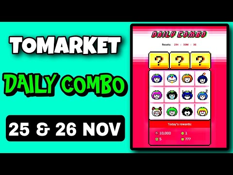 🍅Tomarket Airdrop Combo 25 November | Tomarket Daily Combo Today | Tomarket Combo Cards Today