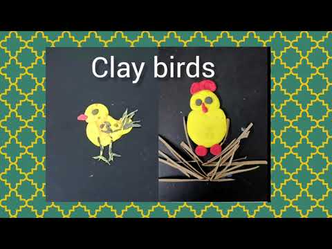 let's make clay birds by using polymer clay