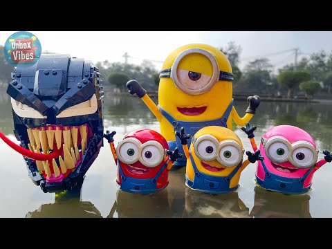 Satisfying with Unboxing MINIONS Swimmin' Pup Pool & LEGO Venom x DESPICABLE ME 4 Toys