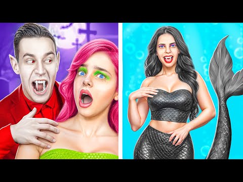 Poor Mermaid Got Adopted by a Billionaires Family! Mermaid vs Vampire!