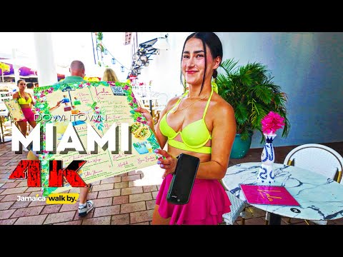 ✔️JAMAICA WALK BY | Walking Downtown MIAMI (Uncut Raw Footage) Full Tour - [4K Ultra HD/60fps]