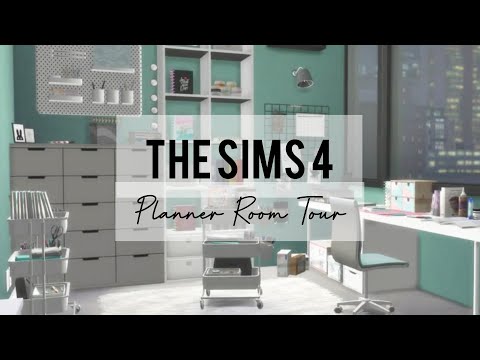 PLANNER ROOM TOUR IN SIMS 4 | SKIPPYSKITTLE