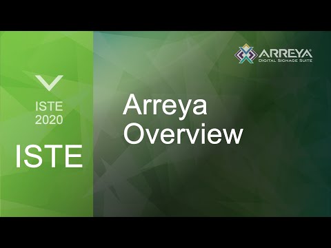 ISTE2020 Arreya Overview