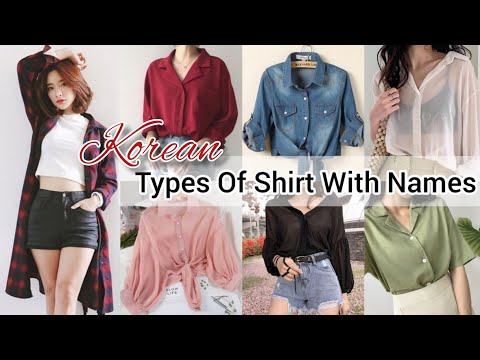 Types of shirt with name/Korean shirt/Types of shirts for girls/Different types of shirts with  name