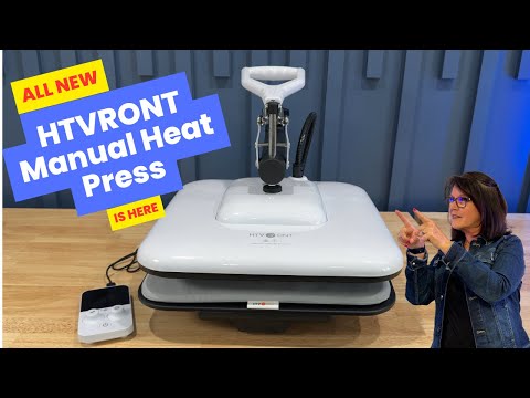 NEW HTVRONT Manual Heat Press: UNBOXING & FIRST PROJECT