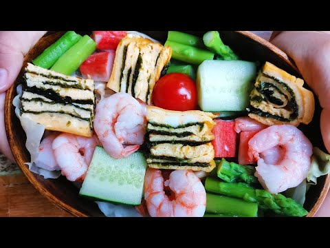 How to make mosaic sushi bento for bento box | モザイク寿司弁当の作り方