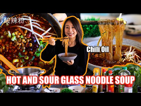 Sichuan Hot and Sour Glass Noodles - Suan La Fen