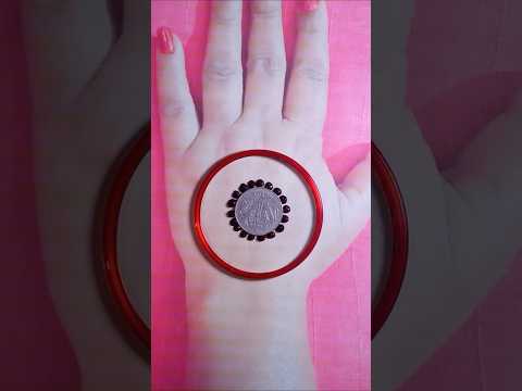 Easy simple mehndi design using bangle #mehndi #youtubeshorts #trending #shorts #viralvideo