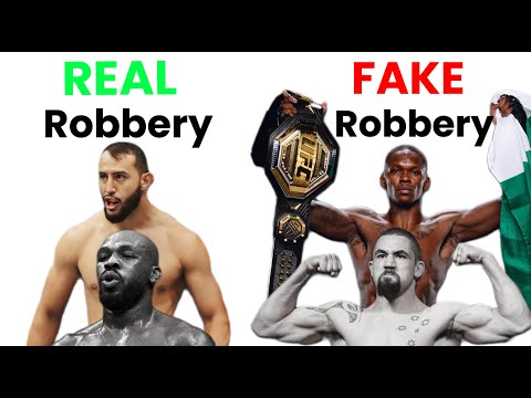 REAL Robberies vs FAKE Robberies (UFC)