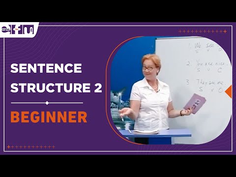 Let's Start English 33 - Lesson 5 / Sentence Structure 2 | Beginner Levels