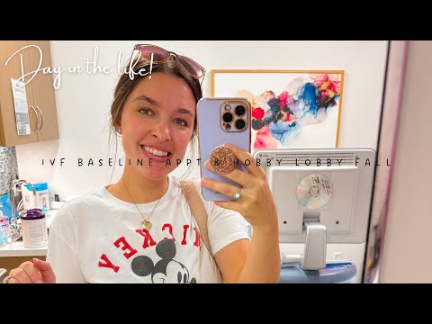 VLOG | IVF BASELINE APPT & HOBBY LOBBY FALL DECOR