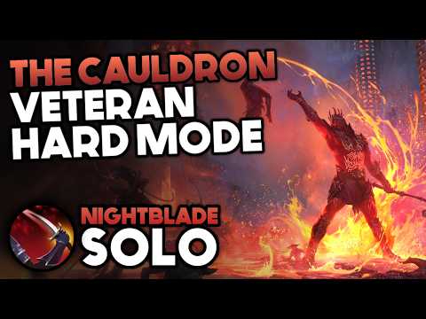 Soloing Hard Mode Dungeon on a Nightblade - Veteran The Cauldron Hard Mode | Solo Nightblade | ESO