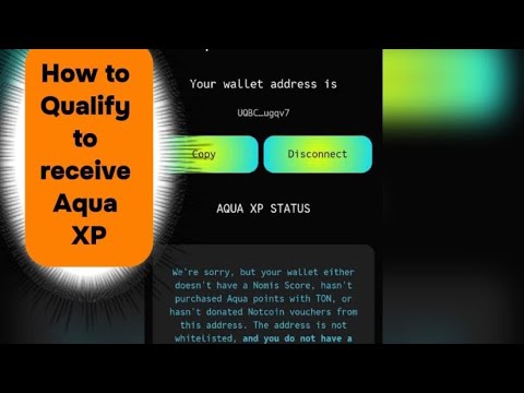 How to claim Aqua Protocol XP // Aqua protocol qualification