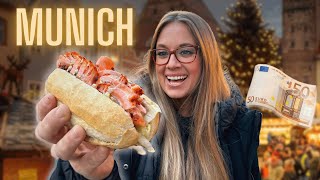 MUNICH Christmas Market Food Tour 🇩🇪 €50 Challenge!!