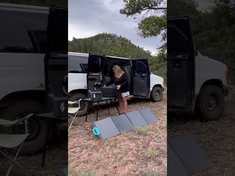 Camping with the Bluetti AC50B! #vanlife #bluetti #offgridpower