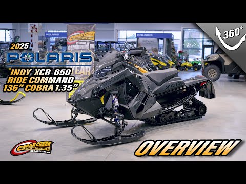 Overview | 2025 Polaris® 650 Indy XCR 136 Shadow Gray / Gloss Black