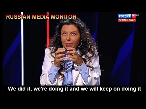 Margarita Simonyan admits to RT's operations