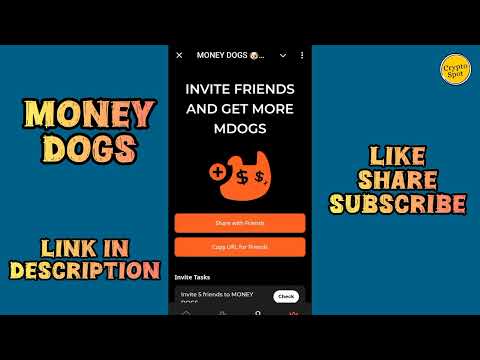 Money Dogs Airdrop | Telegram Mining Bot | Money Dogs Listing Date? | How To Play?