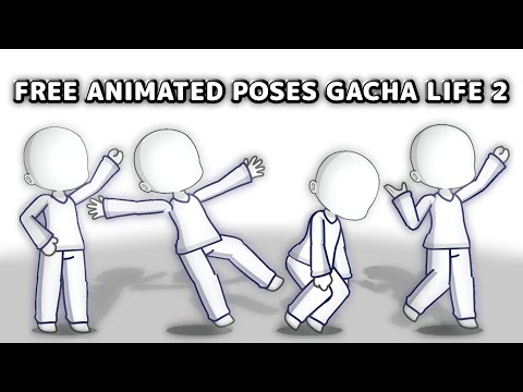 Free Animated Poses Gacha Life 2 - (with credit)