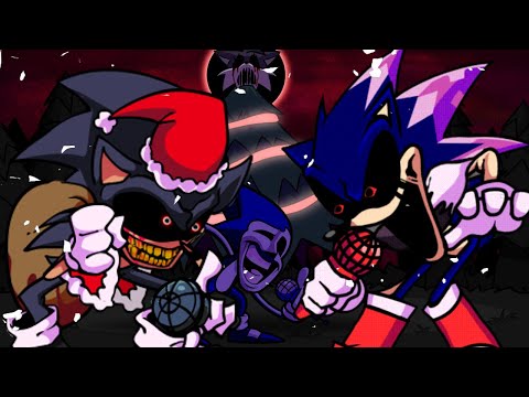 FNF VS Sonic.Exe, Lord X & Majin Sonic - Jingle Hells