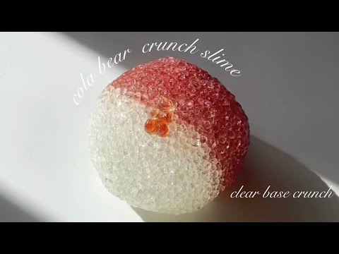 cola bear crunchslime 🥤¦ コーラベア クランチスライム ¦ asmrvideo ¦ 夏休み待機中 ¦ 楽しめる動画作成中