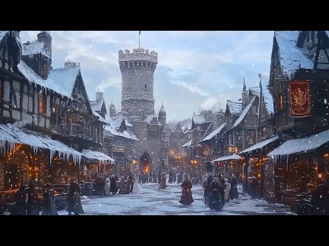 Cold Winter Medieval Market | Good Celtic Music - Peaceful Melodies for Heart Health