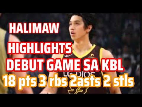 CARL TAMAYO HALIMAW HIGHLIGHTS SA DEBUT GAME SA KBL BASKETBALL LEAGUE