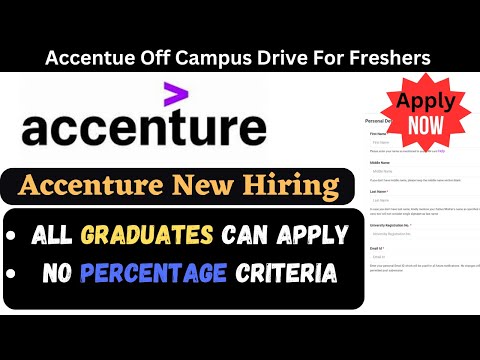 Accenture Recruitment 2024 | Accenture Bulk Hiring For Freshers | Job Update |