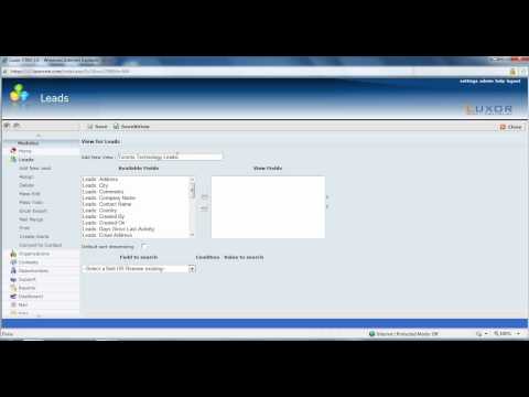 CRM Demo- Creating Customizable Views