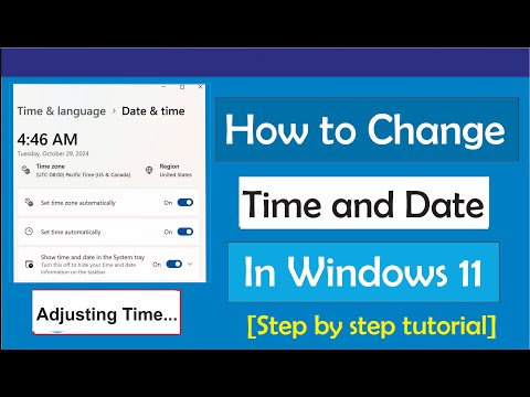 How to Change Time on Windows 11 (Manually & Automatically) - Set Time Zone.