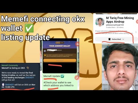 MemeFi Connecting OKX Wallet Successful ✅ Memefi Listing Update Screenshot last